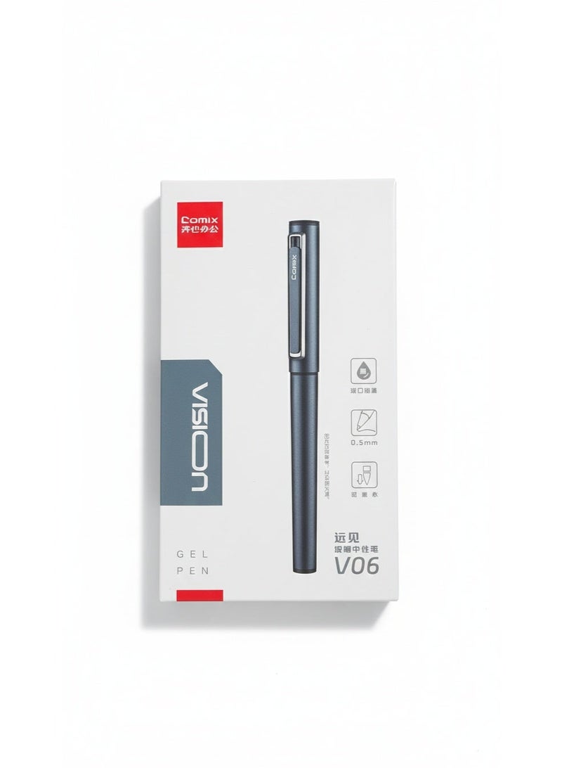 كوميكس - قلم جل 0.5مم ، اسود 12 حبة , V06 - Image 5