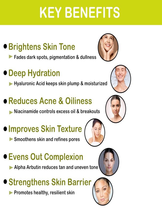 Ayumcure 10% Niacinamide & 2% Alpha Arbutin Face Serum 30 ml | Brightening & Hydrating | With 1% Hyaluronic Acid | Fades Dark Spots, Pigmentation & Acne Scars | For All Skin Types (Pack of 2) - Image 3