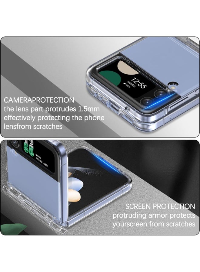 Magsafe Case for Samsung Galaxy Z Flip 4 Magsafe Clear Cover Magnetic Wireless Charging Support, Shockproof Protection, Scratch-Resistant for Samsung Galaxy Z Flip 4 - Clear - Image 2