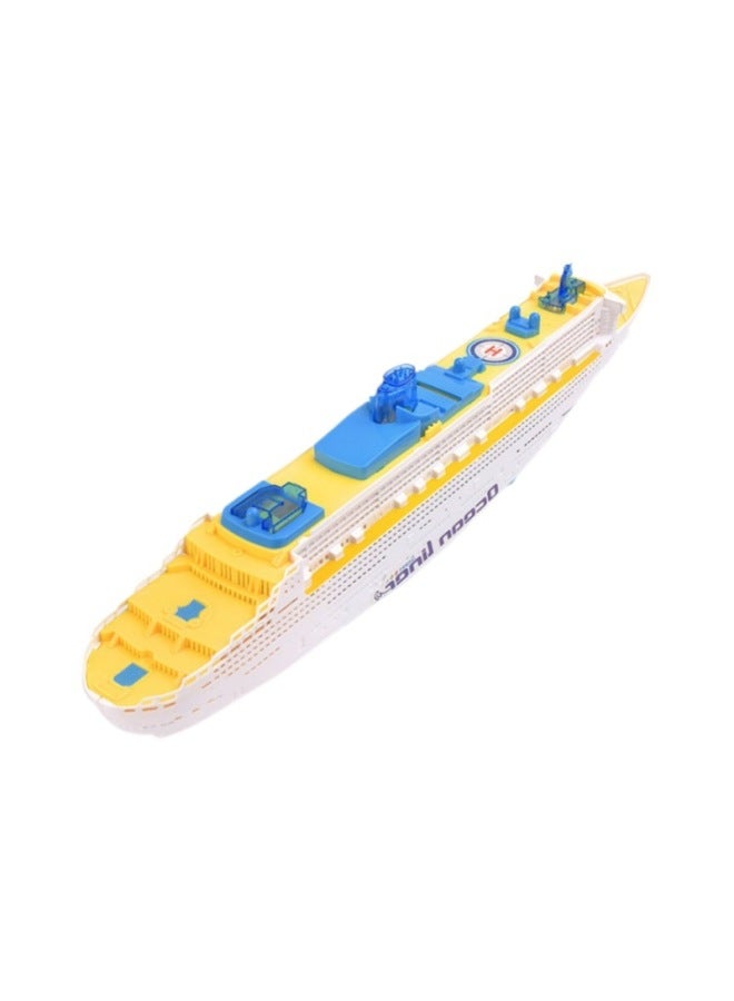 Large 49CM Electric Toy Boat Imitation Model Real Light Music Induction Universal Children's Cruise Ship Stall Supply Free Shipping-Color:49CM Ocean Cruise Ship (color Box Version Without Battery)  - Image 5