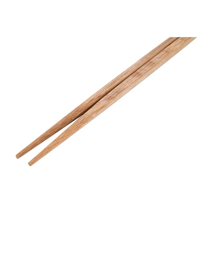 Restaurantware عصا تناول الطعام الخشبية بطول 9.5 بوصة من رستورانت وير، 100 عصا تناول طعام صينية كربونية - مع طرفين مدببين، مستدامة، عصا نودلز من الأرز، قابلة للتخلص، للاستخدام في المنزل أو الطلبات الخارجية - Image 2