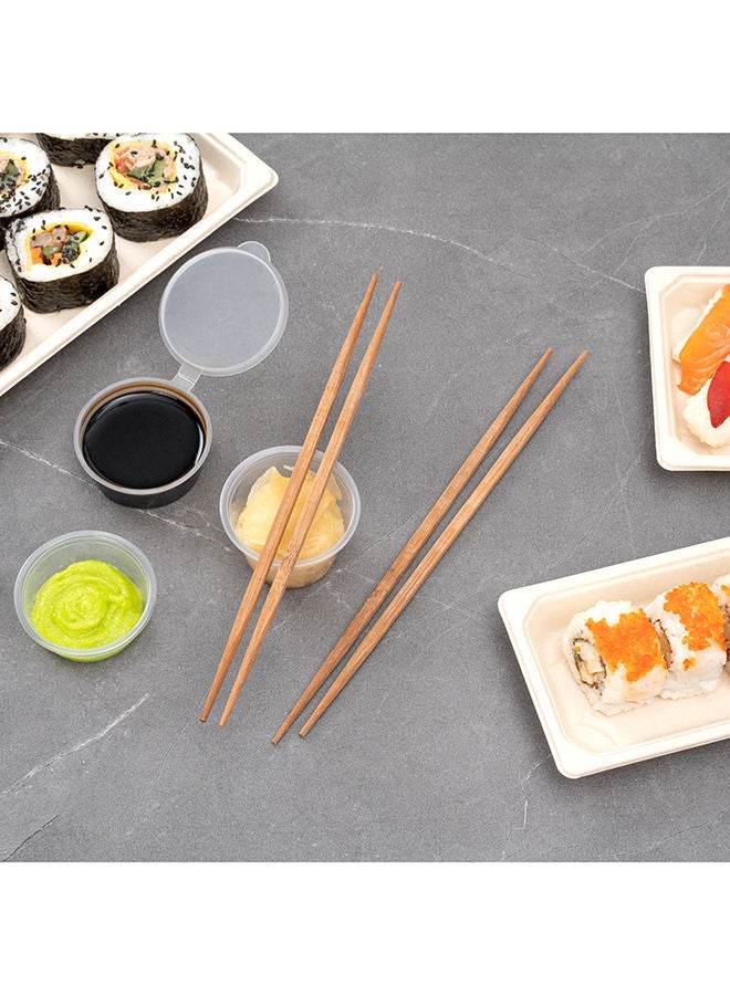 Restaurantware عصا تناول الطعام الخشبية بطول 9.5 بوصة من رستورانت وير، 100 عصا تناول طعام صينية كربونية - مع طرفين مدببين، مستدامة، عصا نودلز من الأرز، قابلة للتخلص، للاستخدام في المنزل أو الطلبات الخارجية - Image 5