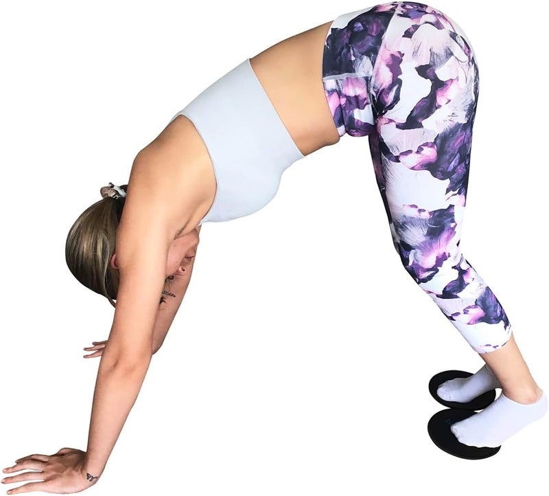 FLEXI MUSCLES Core Sliders Dual Sided Sliding Discs for Use on All Floors. Our Core Sliders are ideal for Abs exercises, Yoga, Pilates and Home Workouts. - Image 3