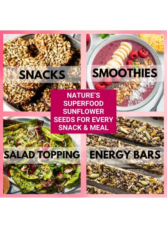 Bliss of Earth Dehulled Sunflower Seeds 100g | Raw Natural Edible Seeds for Snacking, Roasting & Cooking | High Fiber Protein Rich Snack | Healthy Diet Seeds for Salads, Baking & Weight Control | Premium Quality - Image 5