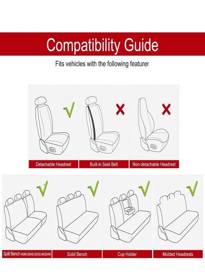 Sanwom Universal Front Leather Car Seat Covers - Pink 2 Pcs Luxury Seat Covers, Anti-Slip Waterproof Auto Driver Covers Fit SUV Pickup Van Sedan, Chevy Silverado GMC Sierra Dodge Ram Tacoma Ford - Image 4