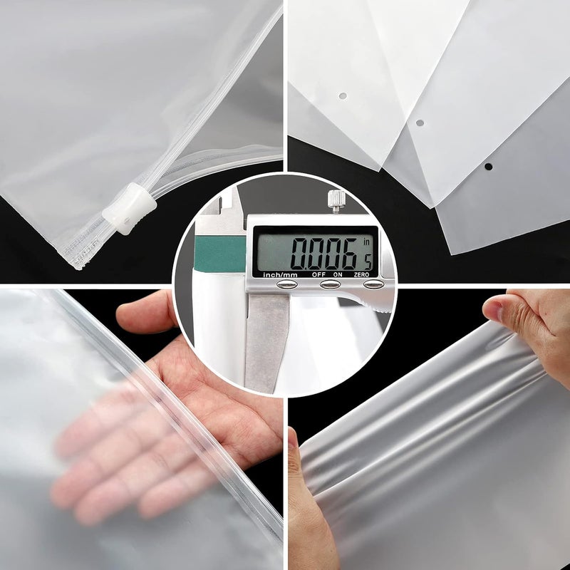 ENPOINT 6x9 inch 100pcs Small Storage Bags with Zipper, Plastic Poly Bags for Shipping, Organizing Gloves, Phone Case, Sealable Poly Mailers for Packaging Clothing - Image 3