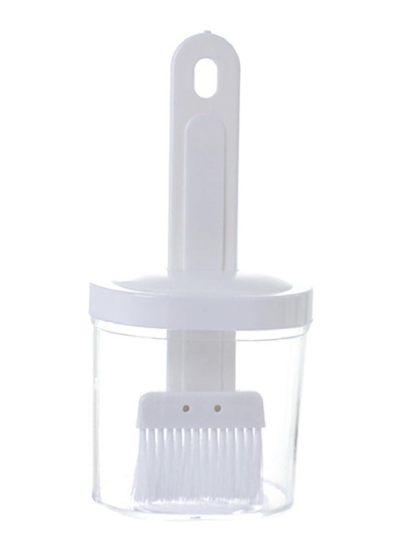 LIMITLESS Barbecue Silicone Oil Brush With Oil Bottle- Perfect for Baking, Cooking, BBQ, Camping and Outdoor Picnics - Kitchen and BBQ Accessories Oil Brush for Home Use (White)  - Image 1