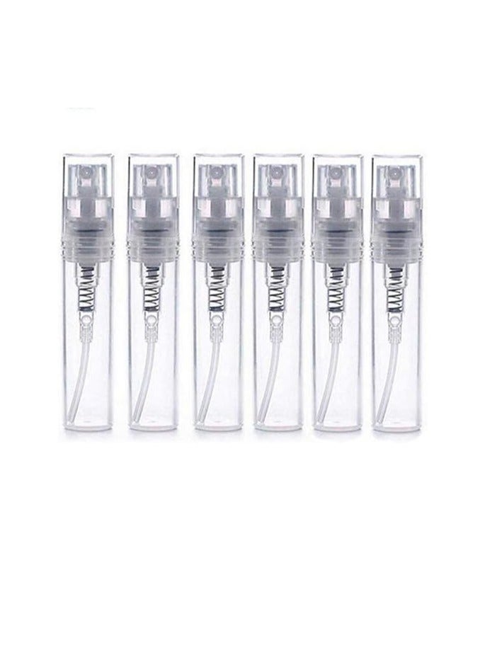 مجموعة زجاجات بخاخة مصنوعة من الزجاج وقابلة لإعادة التعبئة مكونة من 100 قطعة شفاف - Image 1