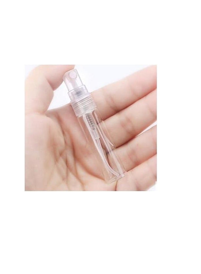 مجموعة زجاجات بخاخة مصنوعة من الزجاج وقابلة لإعادة التعبئة مكونة من 100 قطعة شفاف - Image 2