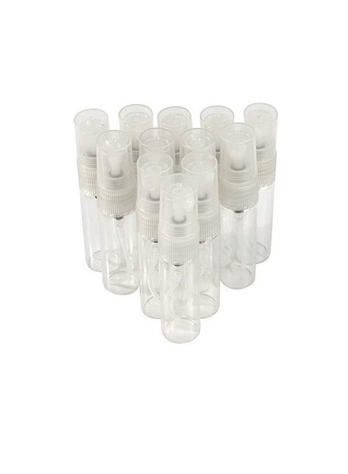 مجموعة زجاجات بخاخة مصنوعة من الزجاج وقابلة لإعادة التعبئة مكونة من 100 قطعة شفاف - Image 3