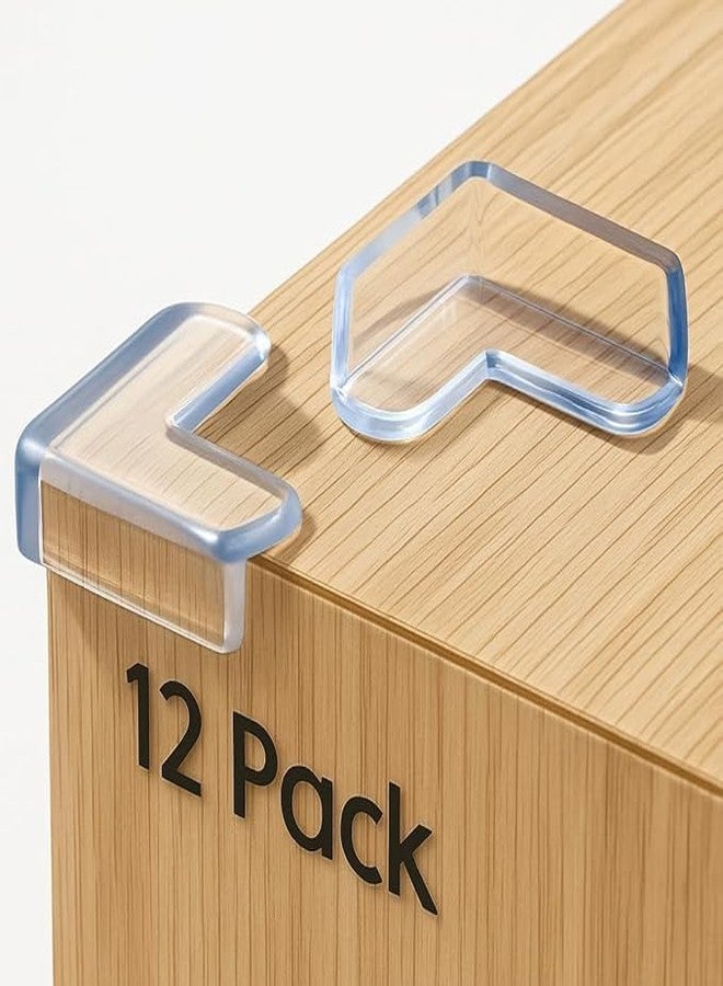Gcrox Silicon Corner Protector for Sharp Edges - Baby Proofing Edge Guards for Tables, and Furniture. Corner Protector for Baby Safety, Designed to Protect Little Ones (12) - Image 1
