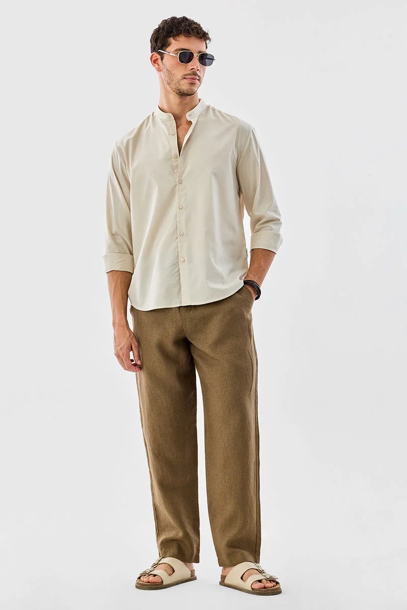 SNITCH Regular Fit Mandarin Shirt