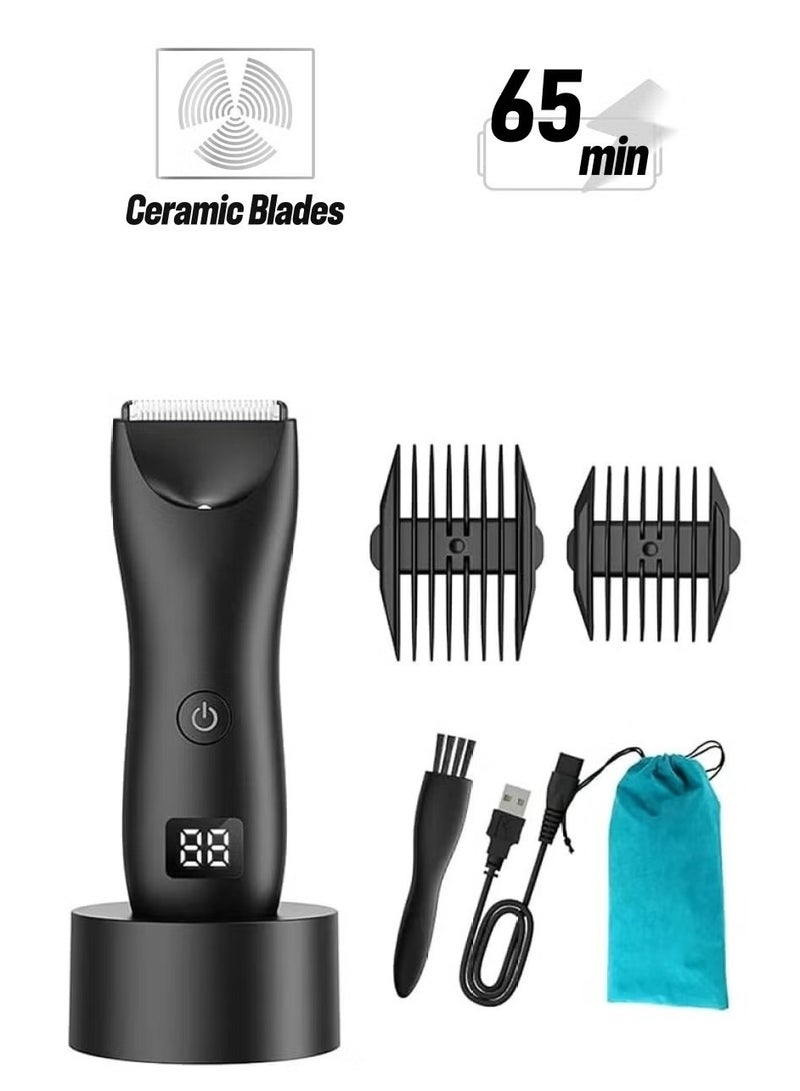 Electric shaver for sensitive areas, waterproof, silent, fast charging, unisex - Image 1