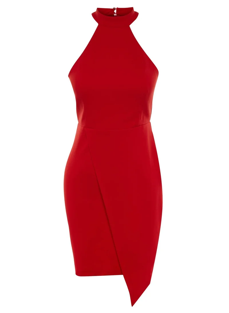 trendyol Asymmetrical Halter Neck Dress