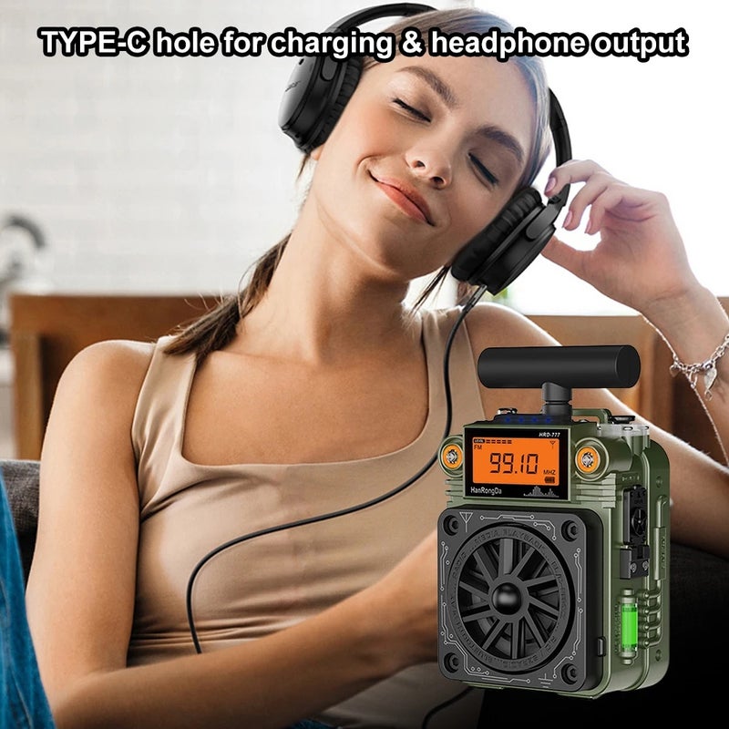 هان رونغدا إلكترونيات HanRongDa HRD-777 - أخضر - Image 4