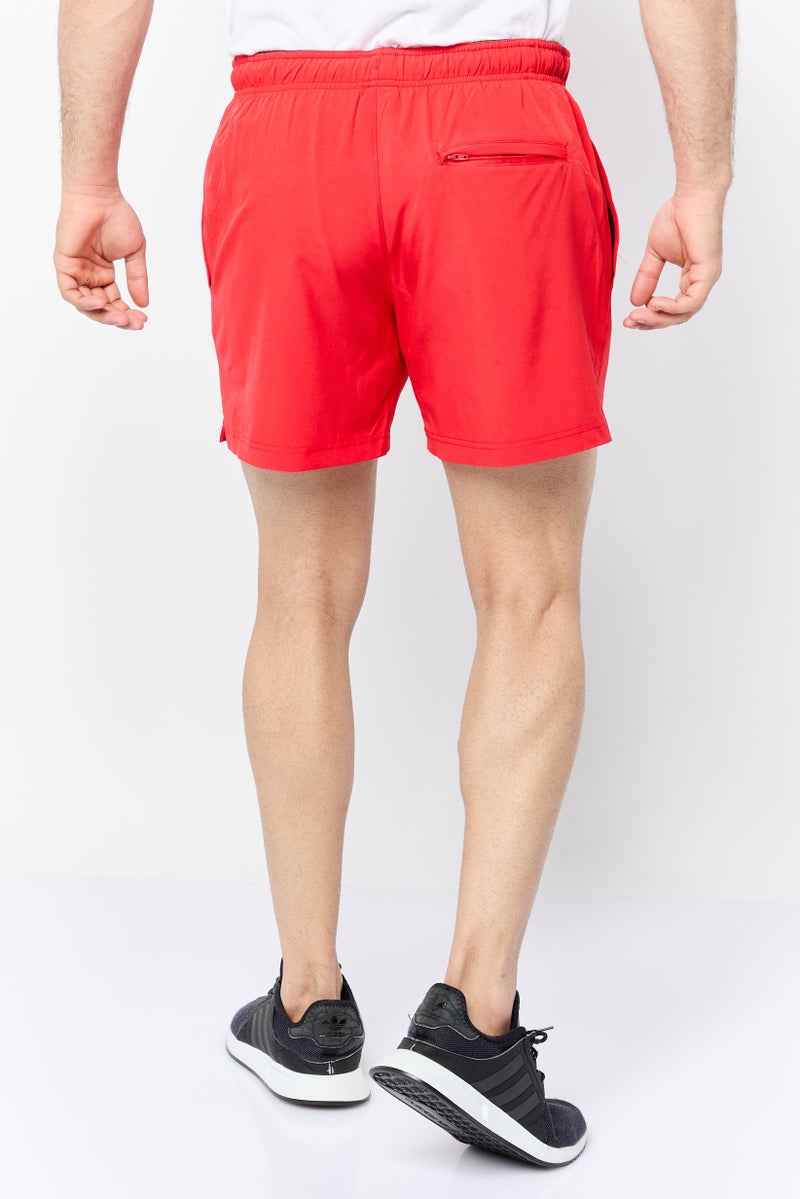 Mister Men 5 Inseam Sportswear Fit Training Shorts, Red - Image 3