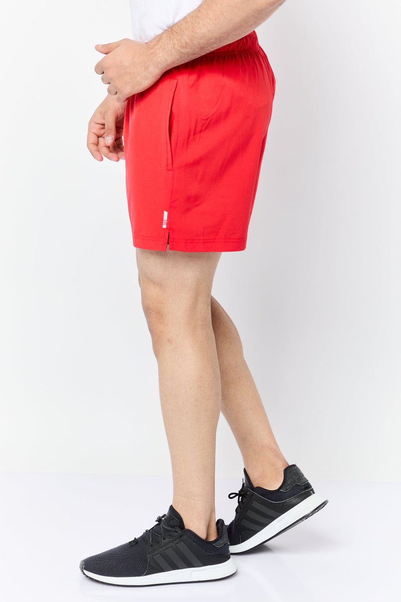 Mister Men 5 Inseam Sportswear Fit Training Shorts, Red - Image 2
