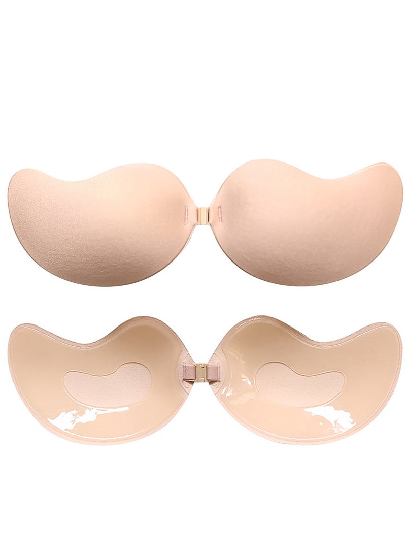 KASTWAVE Adhesive Invisible Bra, Adhesive Bra Push Up Backless Strapless Magic Sticky Bras for Women(2 Pack) - Image 2