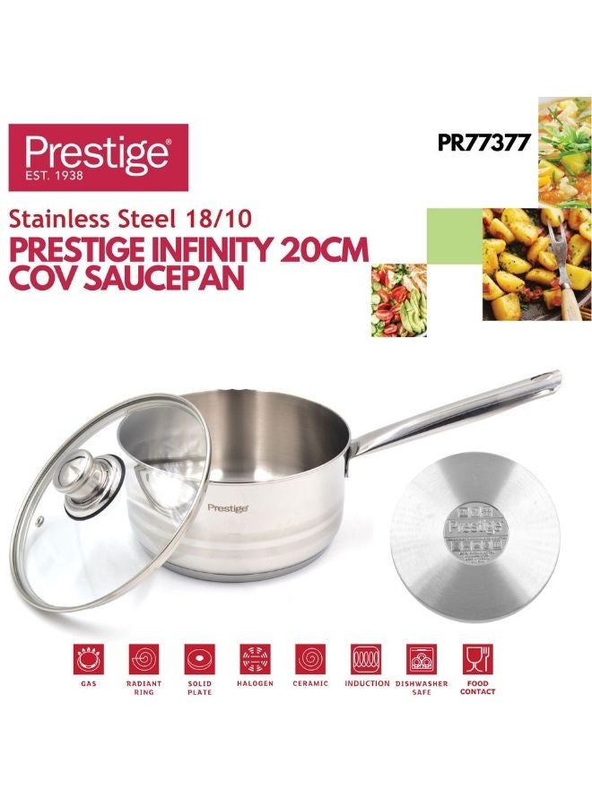 Prestige Infinity 20Cm Cov Saucepan Shiny, Matt 20Cmcm - Image 5