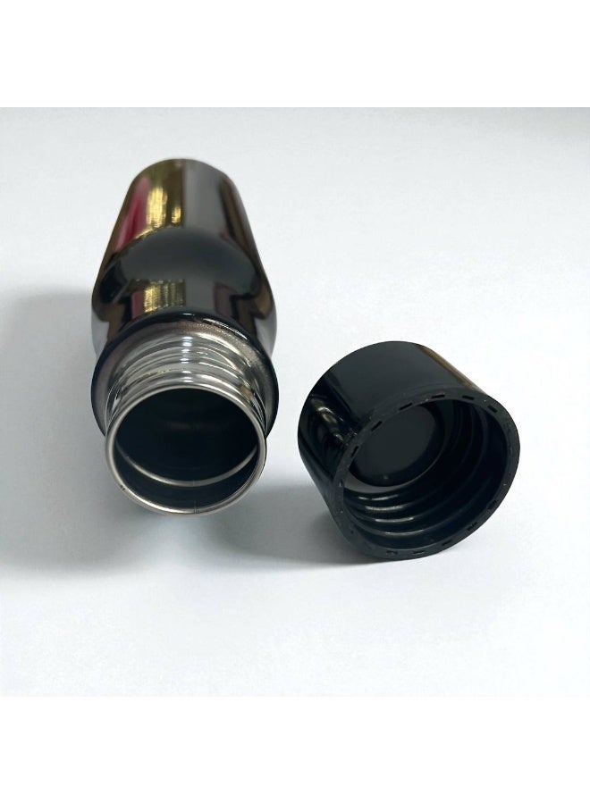 We Print, Your Gift Plastic Bottle With holder- Black- 500 ML- Durable Waterproof - One sided printing- Motivation - Image 4