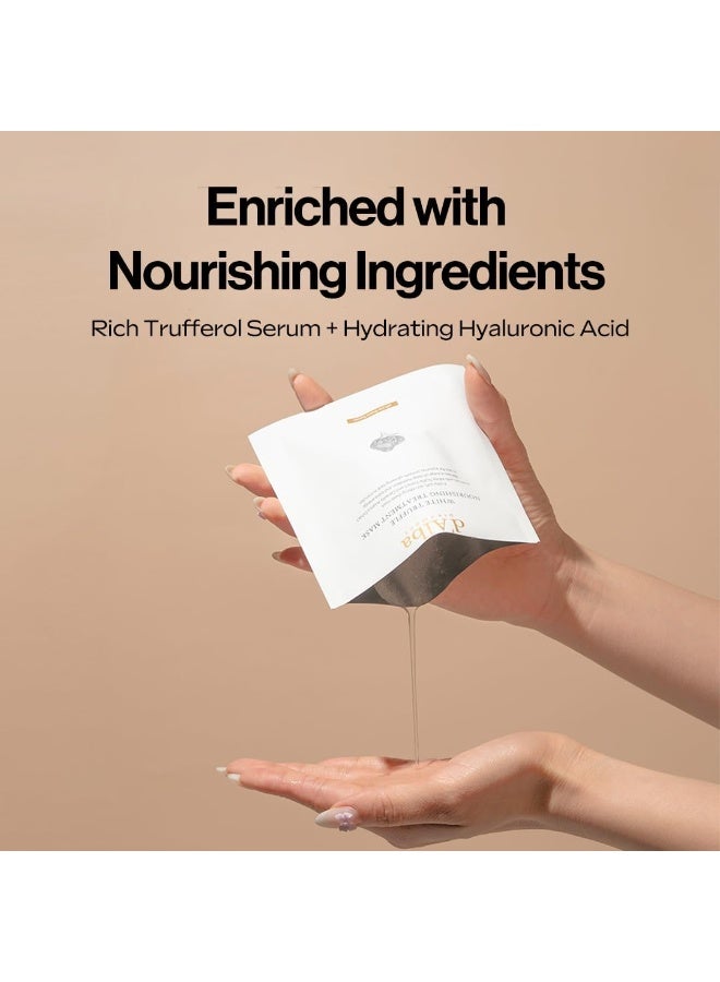 d'alba Piedmont Italian White Truffle Nourishing Mask 5pcs, Vegan Skincare, Nourishing Sheet Mask for Dry and Tired Skin, Deep Hydration, Korean Skin Care - Image 5
