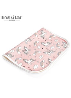 xozgdovg 30×45cm Baby Waterproof Bed Pad with 100% Cotton Surface for Kids, Toddlers, Adults, Reusable and Washable Incontinence Underpads Mat for Pack n Play and Crib, Unicorn  - Image 1