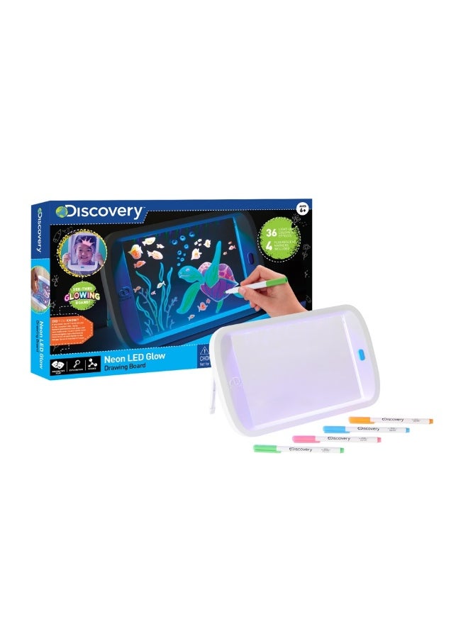 Discovery Neon LED Glow Drawing Board 