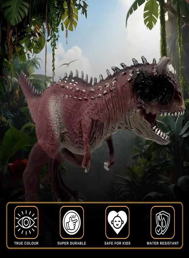 CRYA Carnotaurus Toy Dinosaur Action Figure, Realistic Carnotourus Big Dinosaurs Toys for Kids, Carno Taurus Dinosaur Toy for Play and Display, Jurassic Dino Toys for Boys & Girls (Carnotaurus) - Image 4