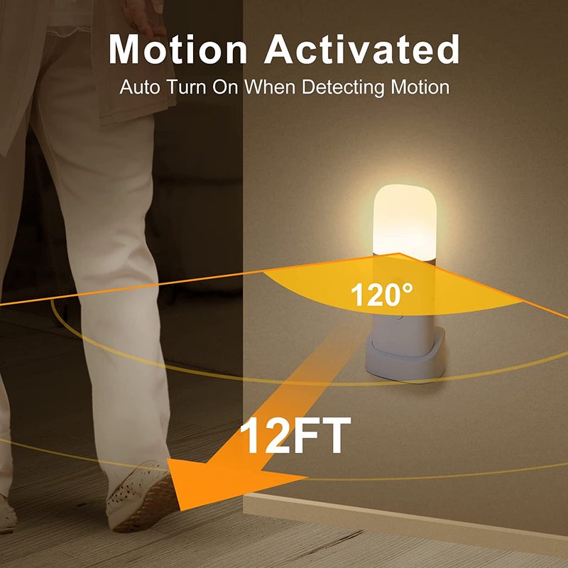 Infrared Motion Sensor LED Light: USB Rechargeable Adjustable Brightness Compact Night Light - Versatile Instant Illumination for Bedroom Hallway Hotel Residential Space - Image 5