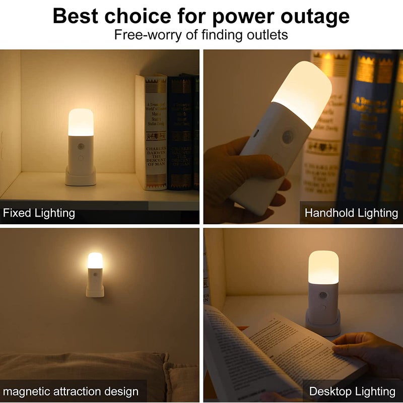 Infrared Motion Sensor LED Light: USB Rechargeable Adjustable Brightness Compact Night Light - Versatile Instant Illumination for Bedroom Hallway Hotel Residential Space - Image 4