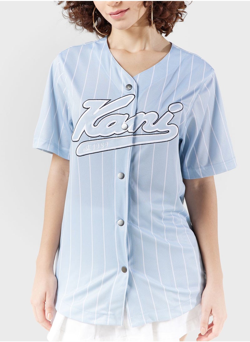 Varsity Pinstripe Baseball Shirt - pzsku/ZB34E9BA0BEC16DBC939BZ/45/_/1696699996/e0264716-4735-4a6b-98ba-86827ba7fb24