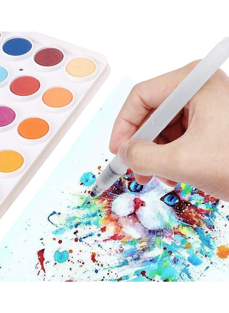 ATKET 3-Piece Multi Purpose Water Brush Pen Set Assorted Tip Sizes - Image 3