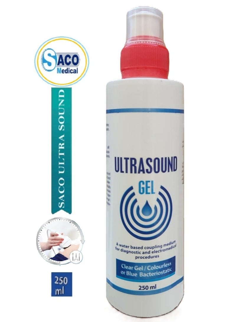 ساكو الترا ساوند جل بالموجات فوق الصوتية اقل حركة عالي اللزوجة  ومضاد للجراثيم 250 مل من ساكو ( 2 عبوة ) - Image 1