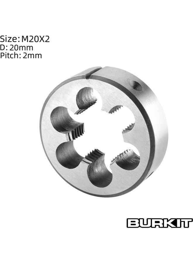 Burkit Metric M20 X 2 Round Threading Die, M20 x 2.0 Machine Thread Die Right Hand - Image 2