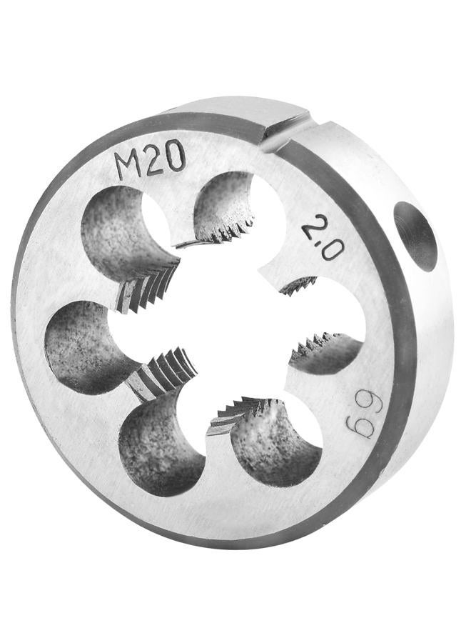 Burkit Metric M20 X 2 Round Threading Die, M20 x 2.0 Machine Thread Die Right Hand - Image 1