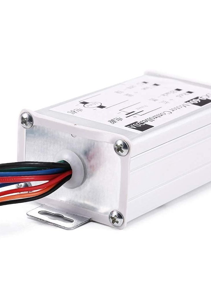 NIBEMINENT DC Motor Speed Controller, Brush Driver Controls Module 9V-60V 12V 24V 36V 48V 60V Pulse Width Modulator Regulator 20A 1200W PWM Monitor Dimmer Governor with Switch & Knob - Image 3