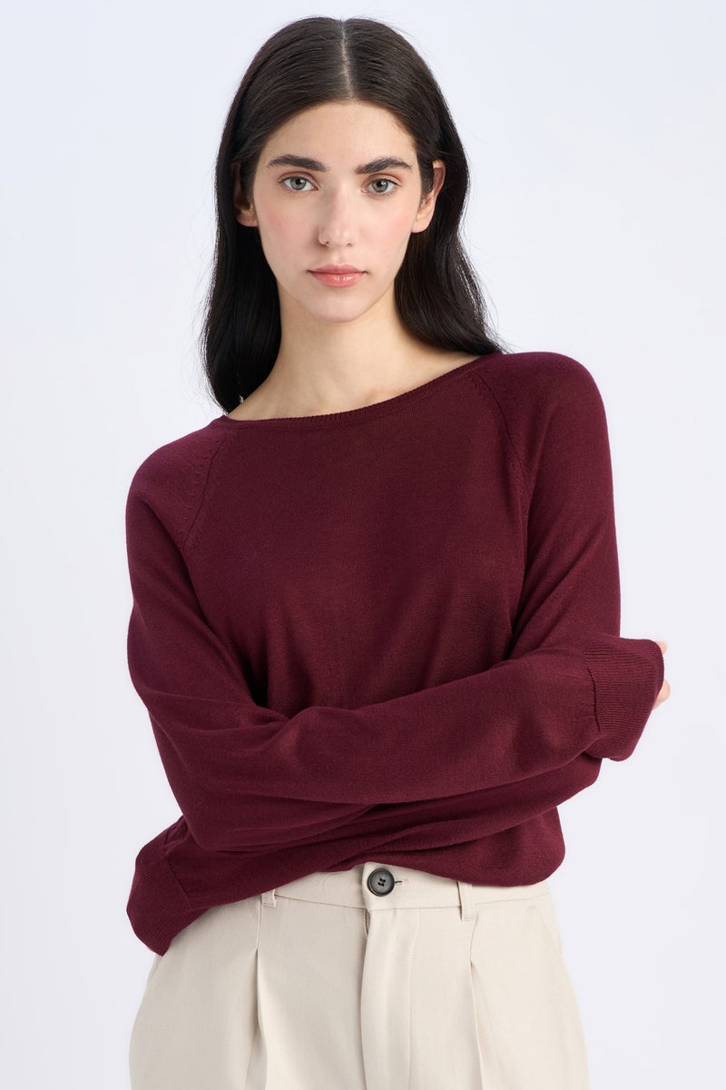 DeFacto Woman Regular Fit Crew Neck Pullover  - Image 1