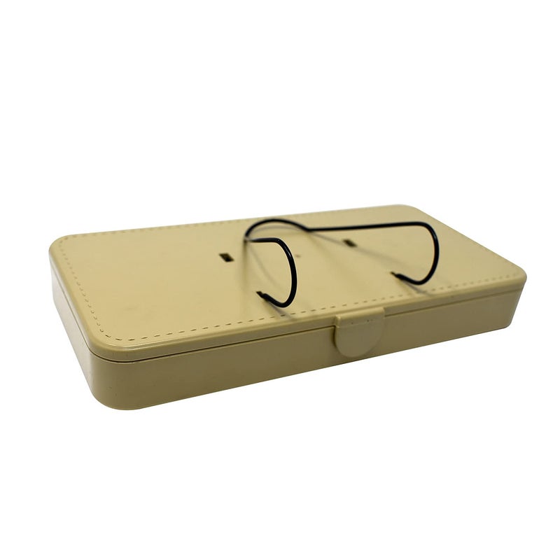 GFX Car Tissue Box Holder Universal Fit on Car Sun Shade Mountable Back Seat 1Pcs Beige - Image 3