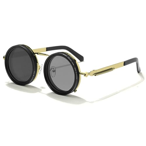 willochra 1-9 Adjustable Sunglasses Moonglass-Nd Filter Lenses Adjustable Tint Rounded Polarized Eyewear for Men (C2) - Image 1
