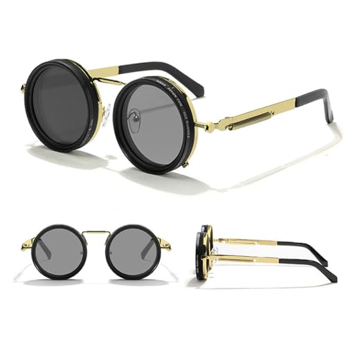 willochra 1-9 Adjustable Sunglasses Moonglass-Nd Filter Lenses Adjustable Tint Rounded Polarized Eyewear for Men (C2) - Image 5