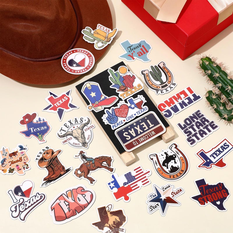 Konohan 30 Pcs Texas Souvenirs Gifts Texas Magnet for Refrigerator City Magnetic Refrigerator Stickers for Home Decoration - Image 4