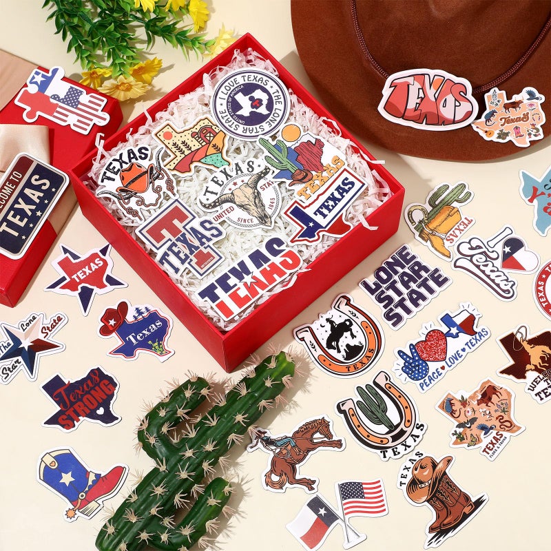 Konohan 30 Pcs Texas Souvenirs Gifts Texas Magnet for Refrigerator City Magnetic Refrigerator Stickers for Home Decoration - Image 3