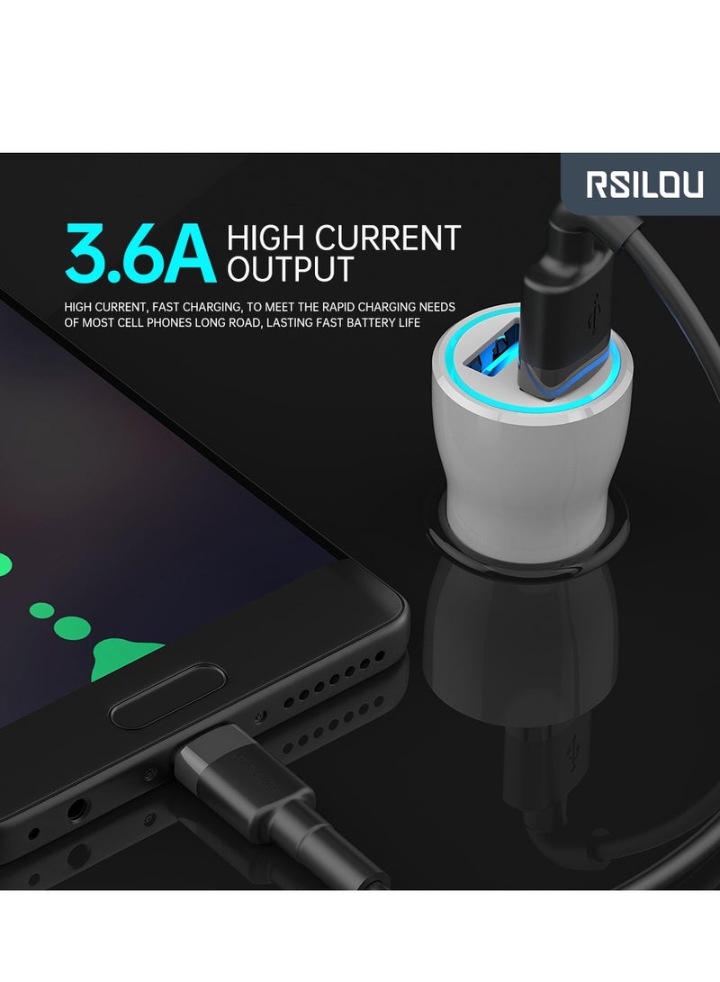 ارسيلو شاحن سيارة R4503-001 3.6A USB مزدوج عالي التحمل وسريع الطاقة ومخصص للشاحنات، - Image 5