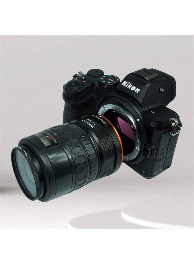 PHOLSY Lens Mount Adapter Compatible with Pentax K PK Lens to Nikon Z Mount Camera Body Compatible with Nikon Z fc, Z30, Z9, Z8, Z6 II, Z7 II, Z6, Z7, Z5, Z50 - Image 3