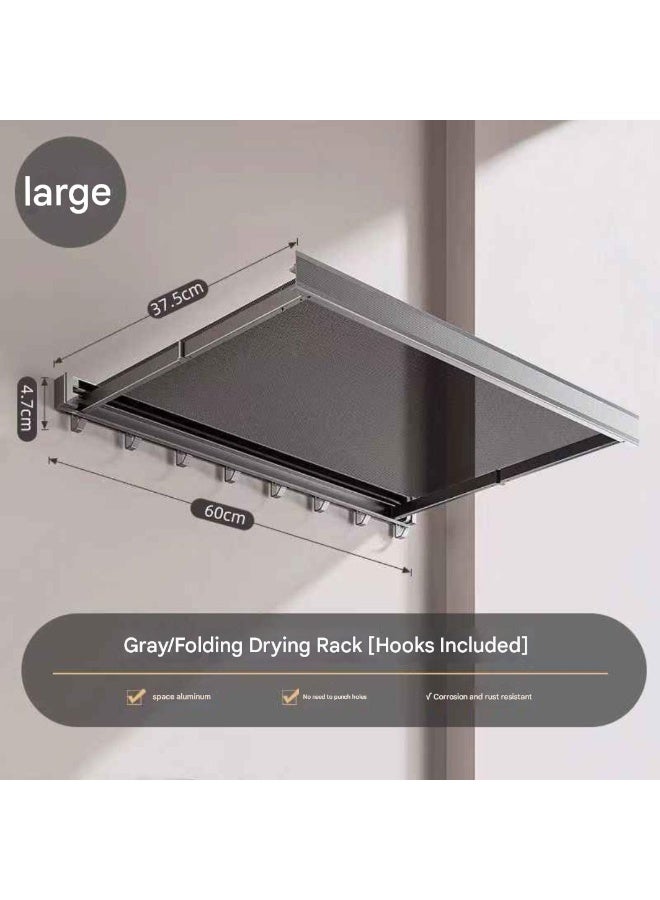 Foldable Balcony Drying Rack with Shoe Tray & Hanger Bar – Space Saving Laundry Drying Stand - Image 3