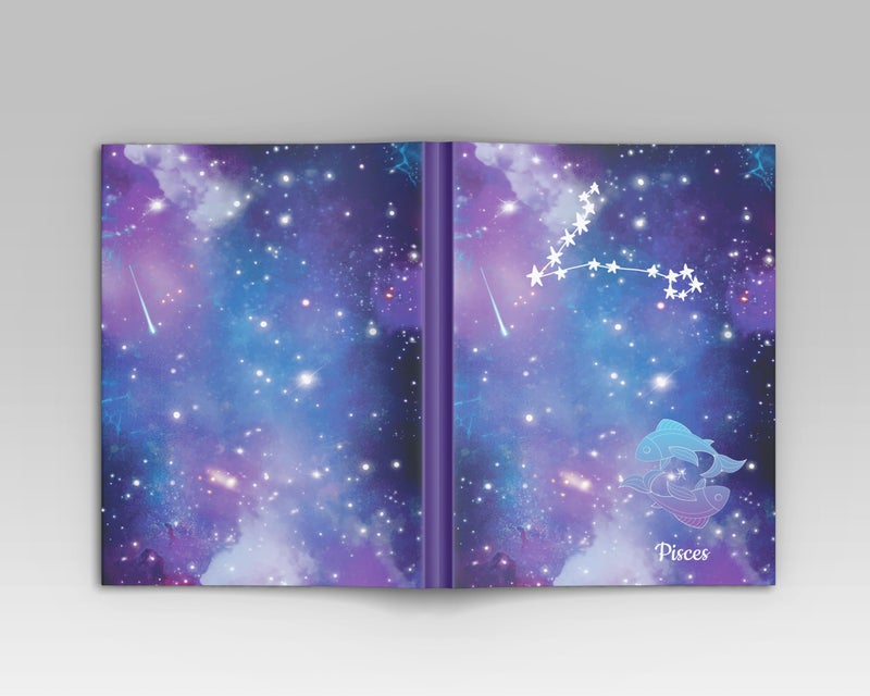 AccuPrints A5 Premium Soft Bound Notebook Size 5.8 * 8.25 inches Diary for Girls and Women (144 Ruled Pages with planner, 80 GSM) (Pisces zodiac signs) - Image 5