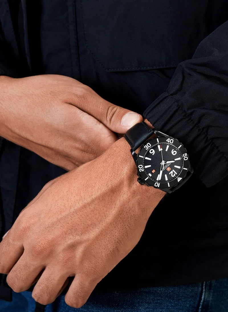 SWISS MILITARY Carbon Peak Analog Watch