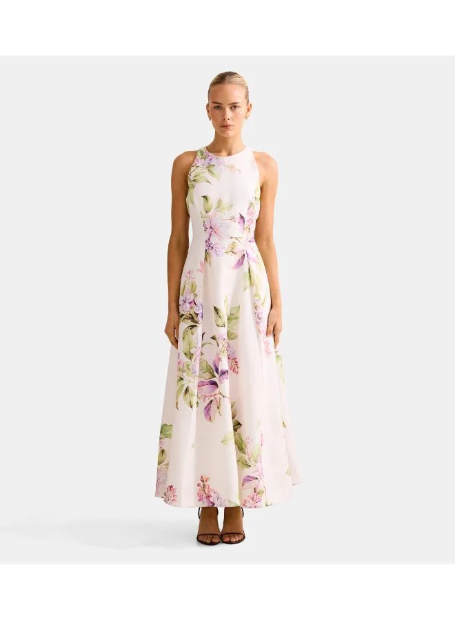 Sophia High Neck Printed Midi