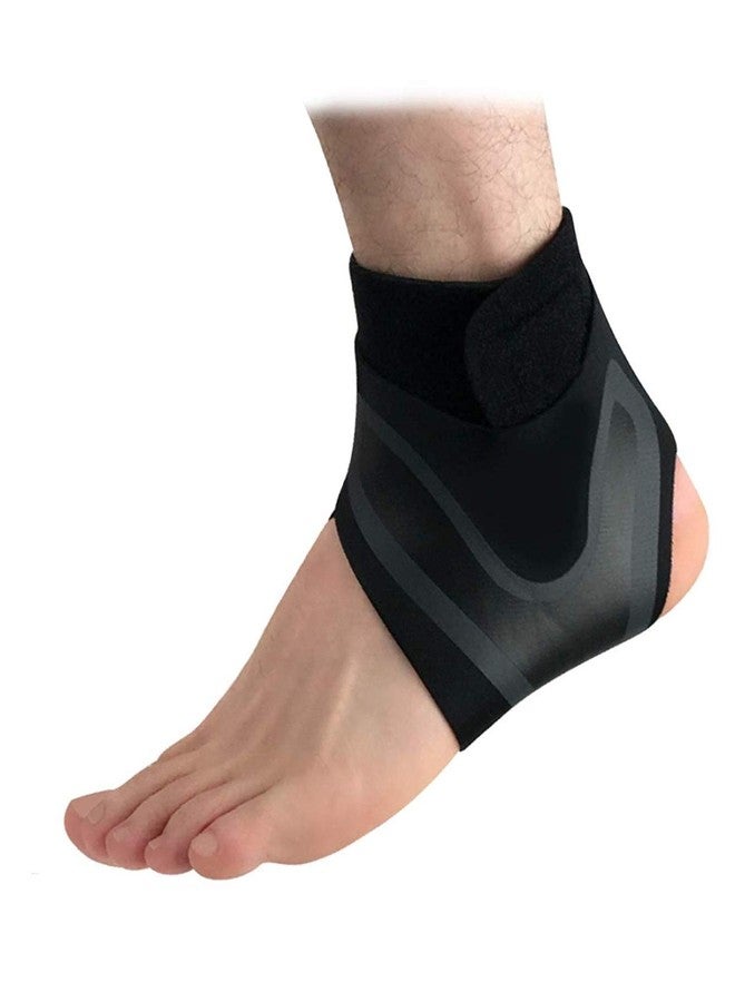Leeonz Unisex Ankle Brace Protection Fitness Gym Running Sports Support Brace Foot Elastic Bandage, Ankle Brace Support Compression Sleeve Plantar Fasciitis Pain Relief Foot Wrap (XL, Right) - Image 1