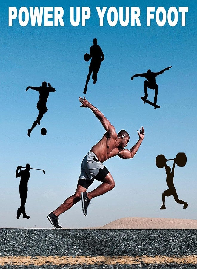 Leeonz Unisex Ankle Brace Protection Fitness Gym Running Sports Support Brace Foot Elastic Bandage, Ankle Brace Support Compression Sleeve Plantar Fasciitis Pain Relief Foot Wrap (XL, Right) - Image 4